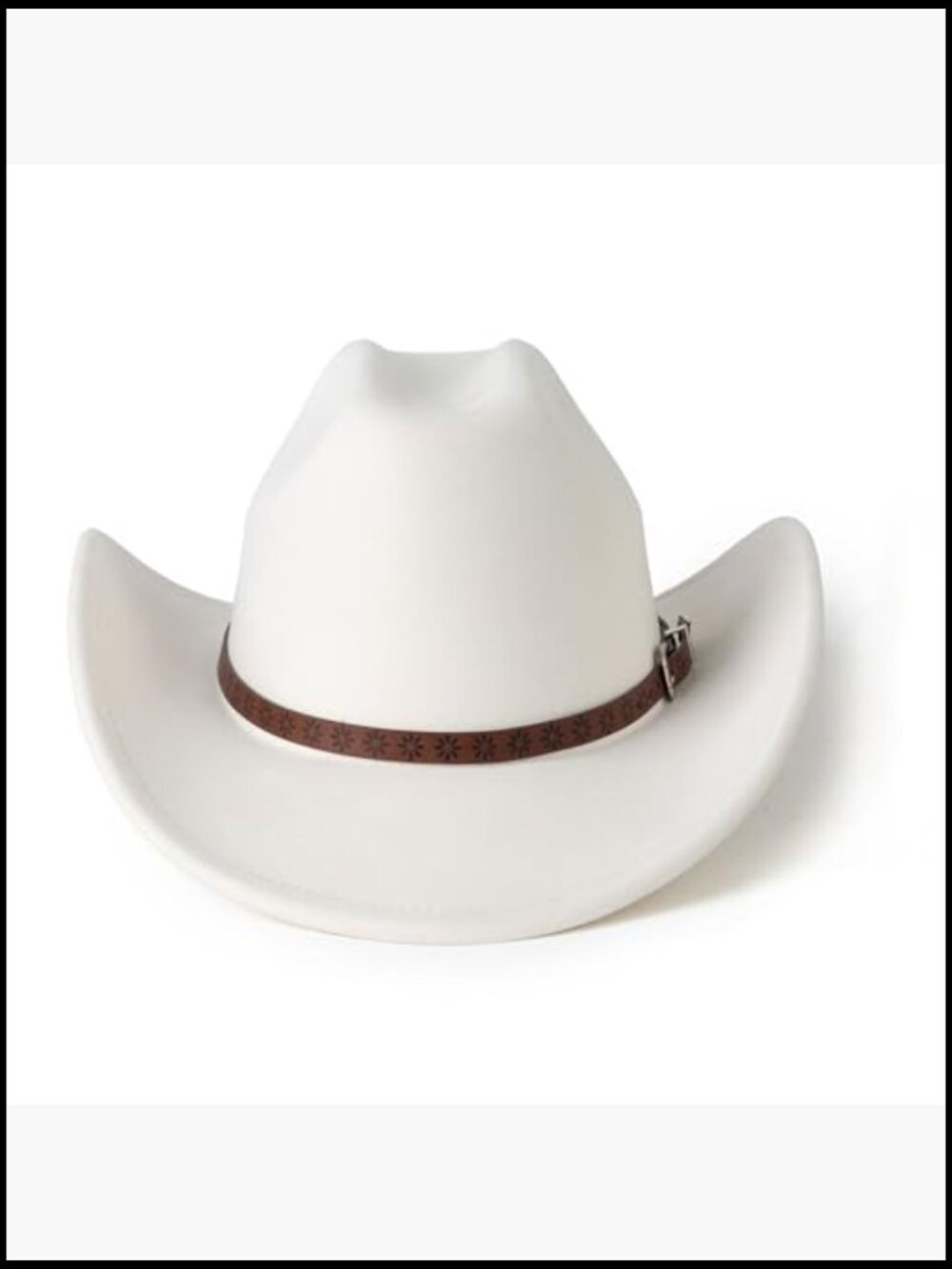 Retro Suede Cowboy Hat with Buckle Belt - Unisex Western Fedora - Picture 3 of 7